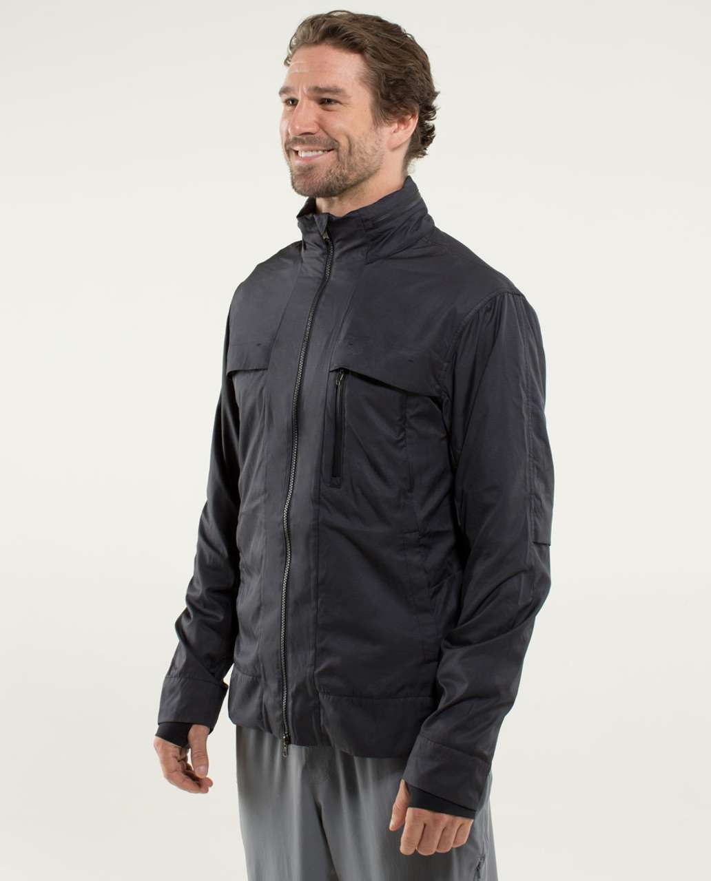 Lululemon Relay Jacket - Houndstooth Twill Black