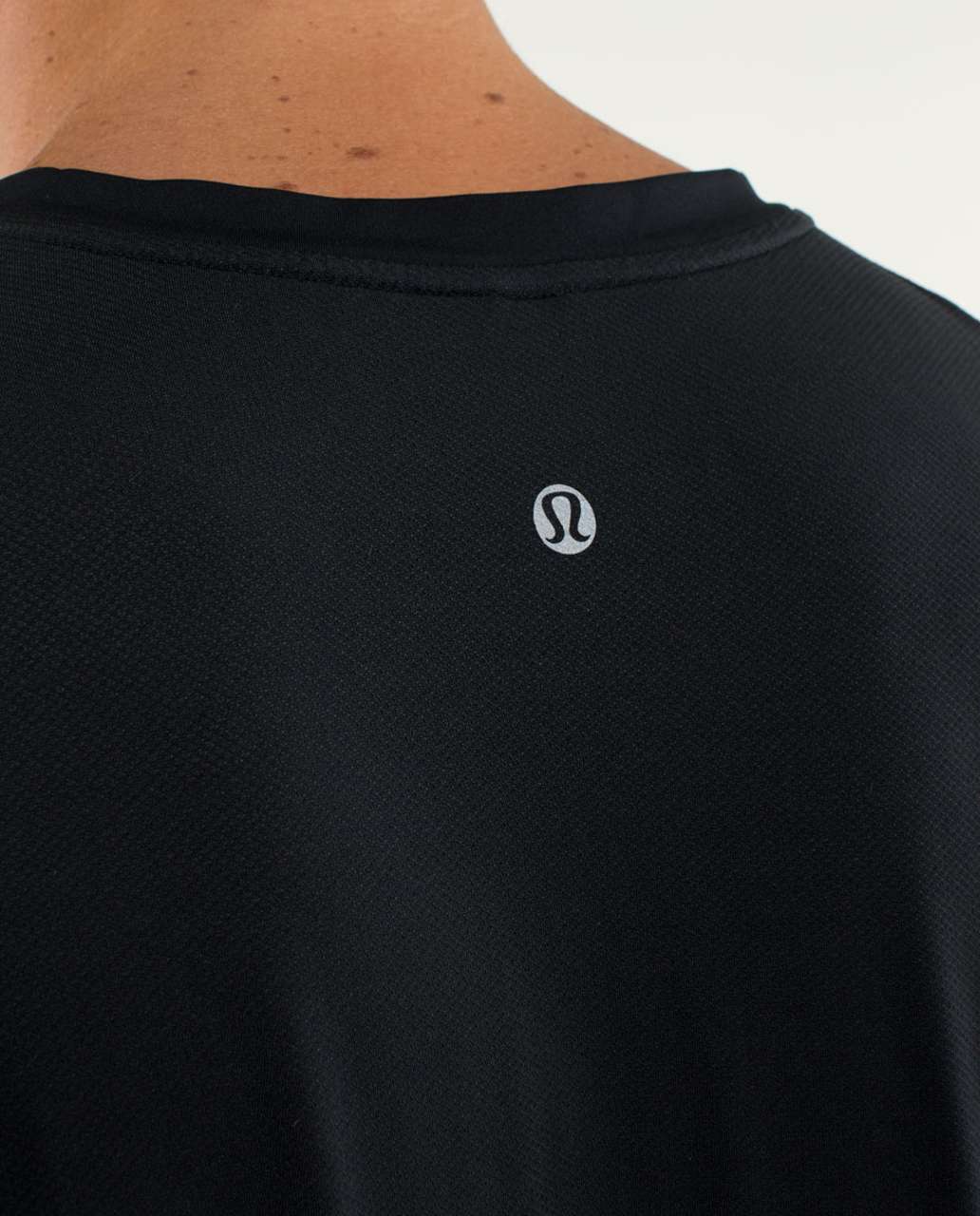 Lululemon Precision Tee - Heathered Pigment Blue / Black