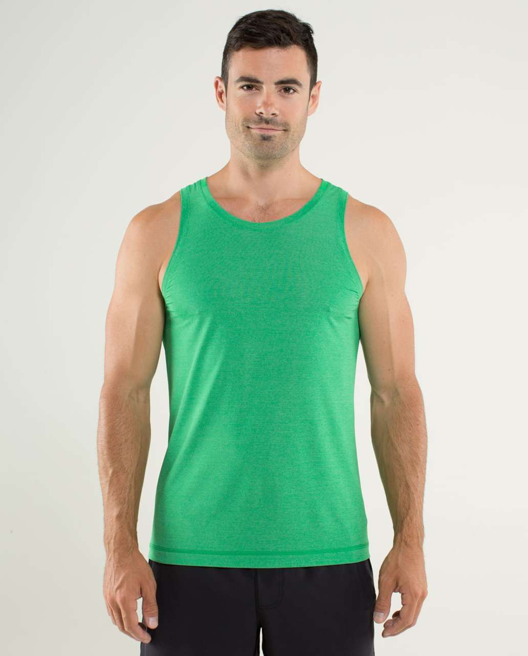 Lululemon Precision Singlet - Heathered Green Bean - lulu fanatics