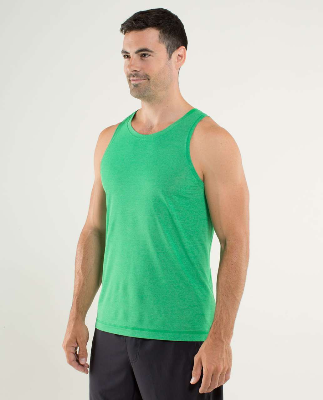 Lululemon Precision Singlet - Heathered Green Bean