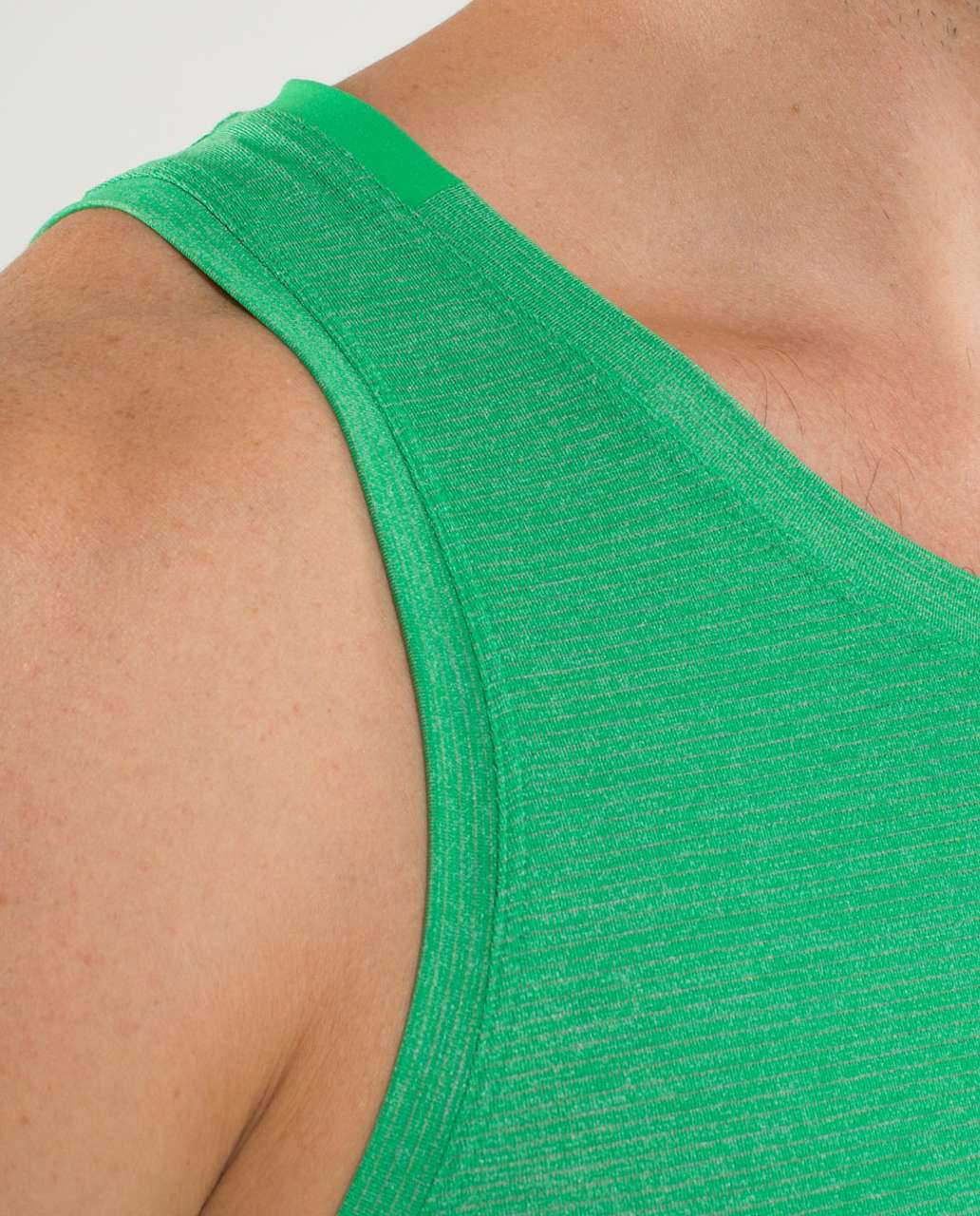 Lululemon Precision Singlet - Heathered Green Bean