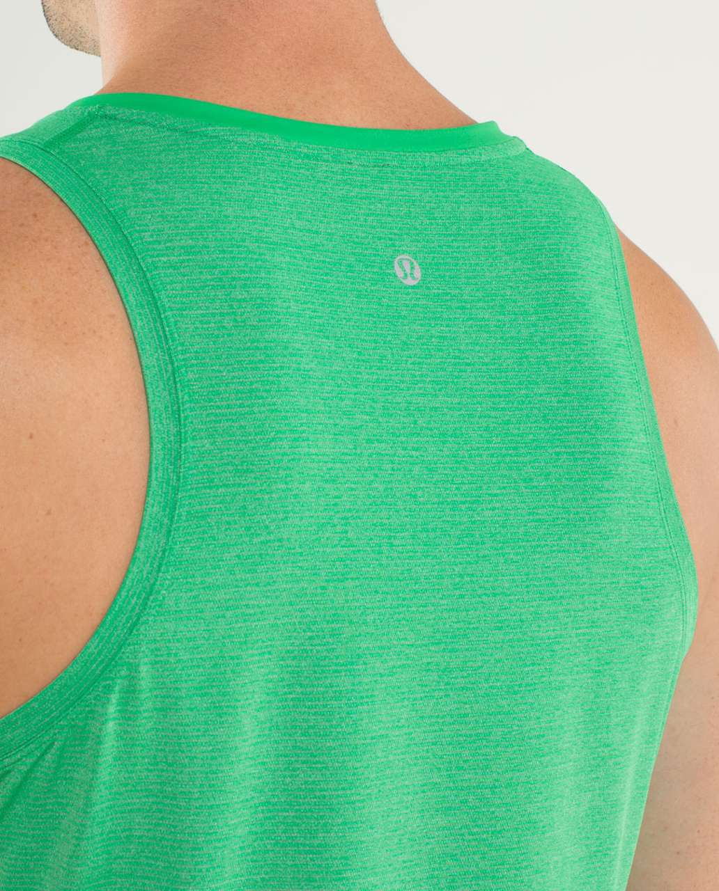 Lululemon Precision Singlet - Heathered Green Bean