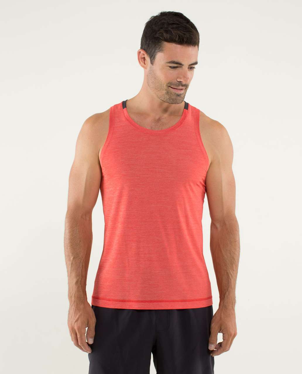 Lululemon Precision Singlet - Heathered Love Red