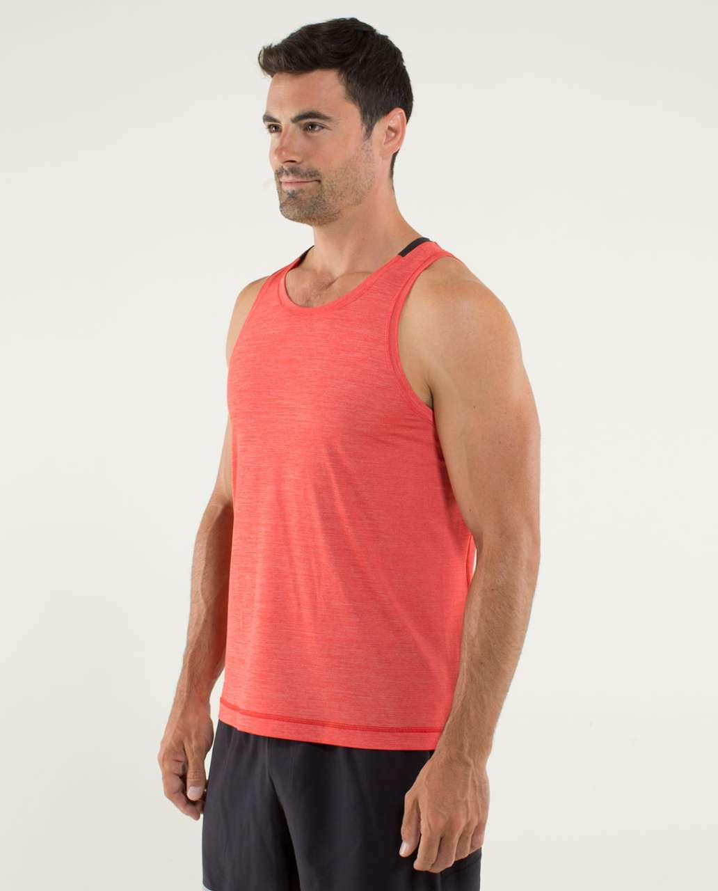 Lululemon Precision Singlet - Heathered Love Red