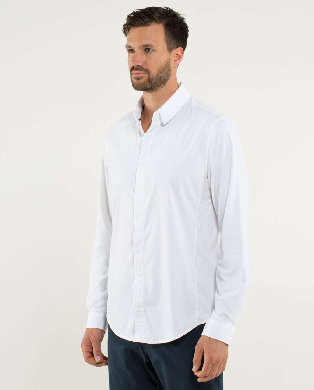 Lululemon Mission Long Sleeve Button Down - White (First Release)