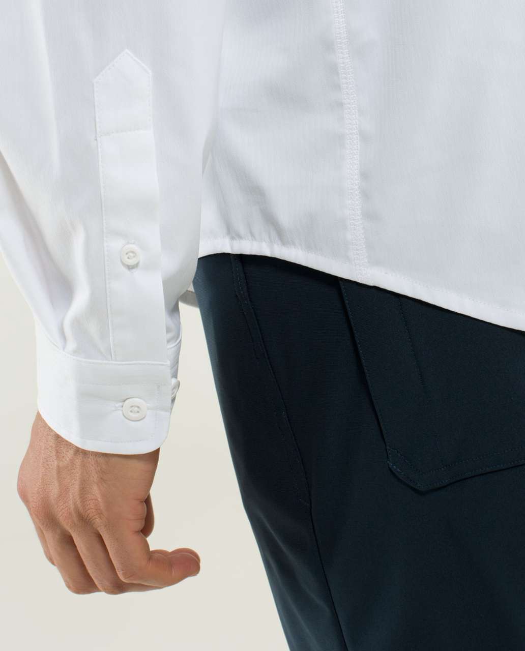 Lululemon Mission Long Sleeve Button Down - White (First Release)