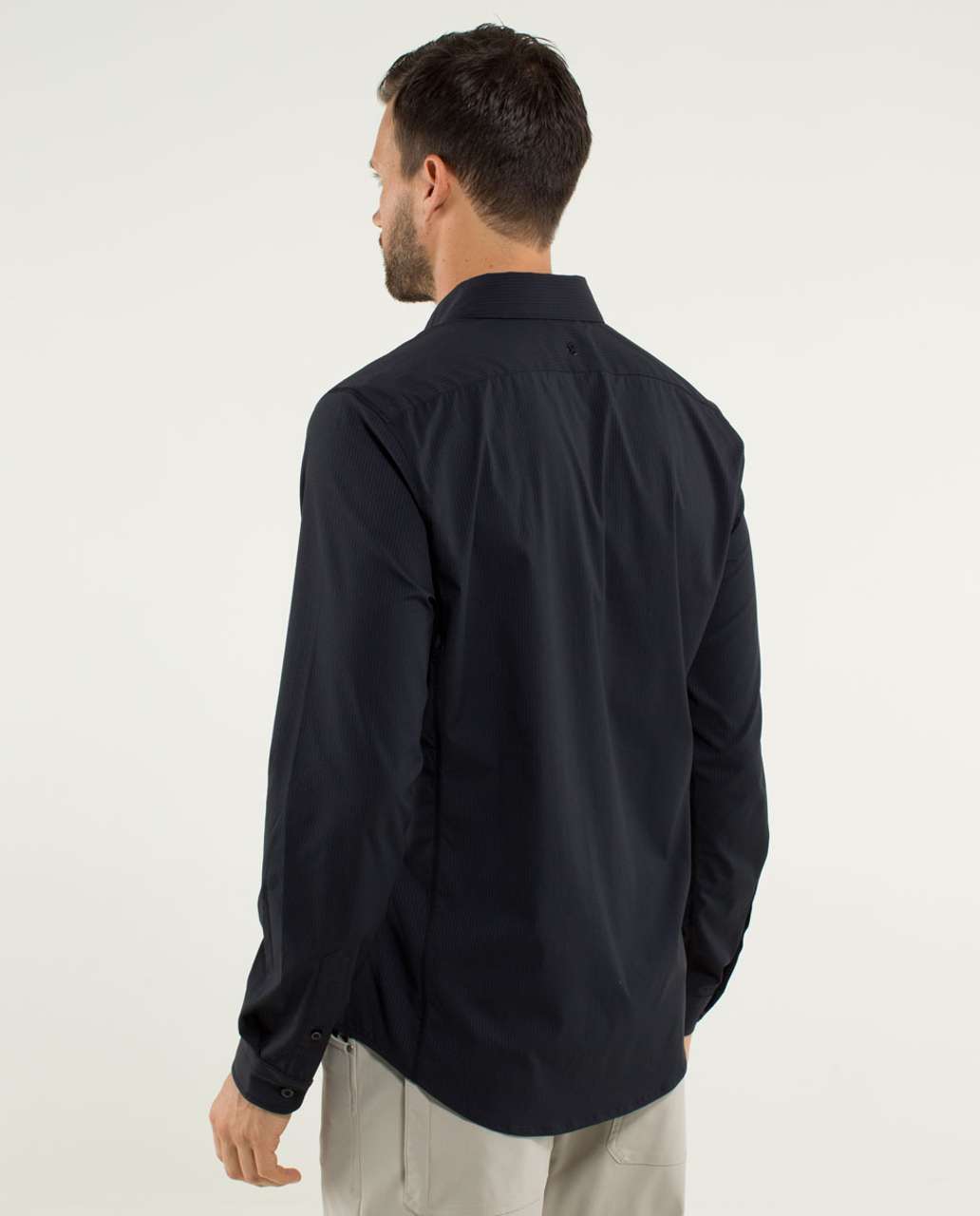 Lululemon Mission Long Sleeve Button Down - Soot - lulu fanatics