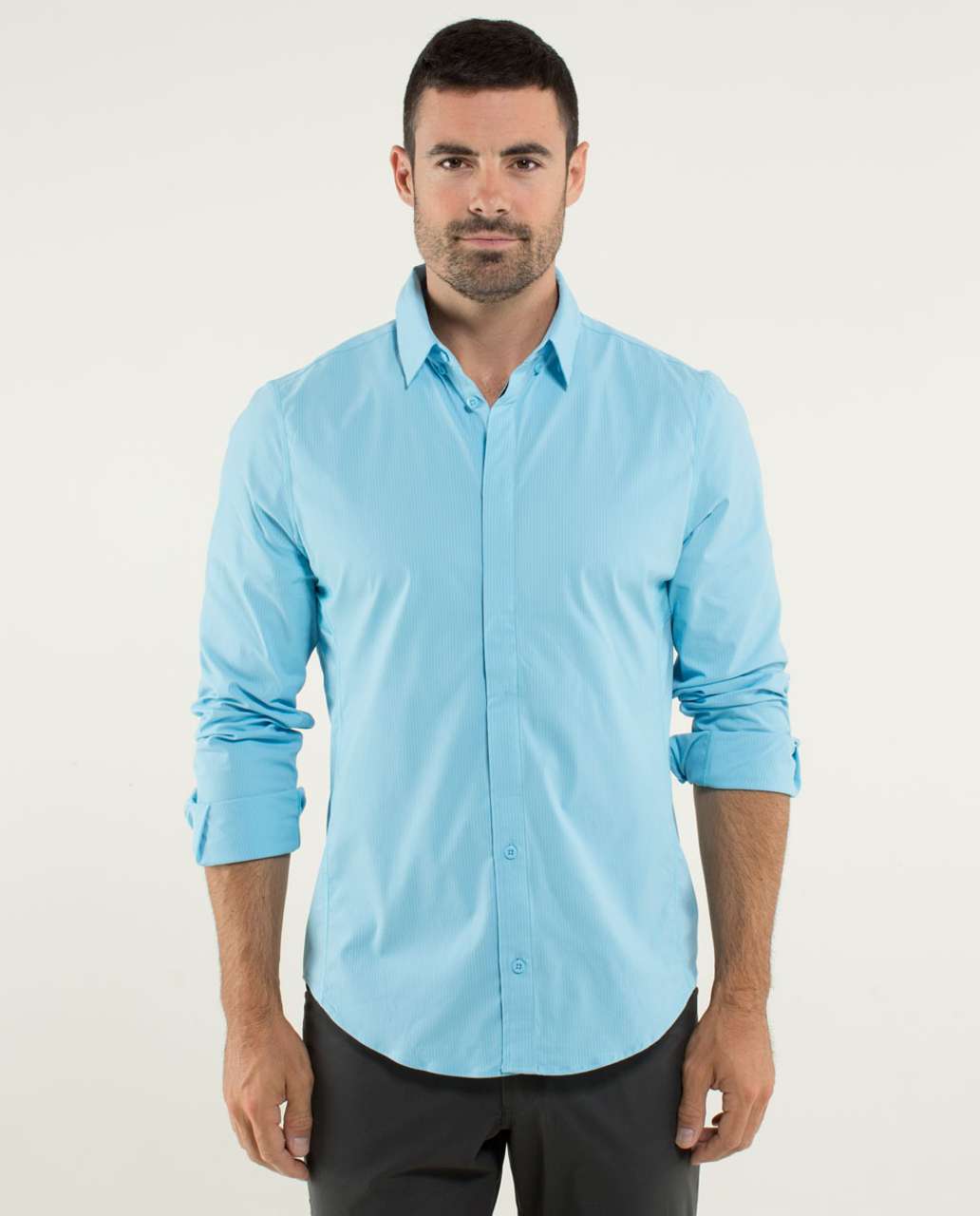 Lululemon Mission Long Sleeve Button Down - Blue Moon