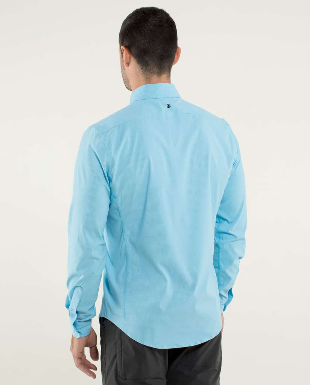 Lululemon Mission Long Sleeve Button Down - Blue Moon - lulu fanatics