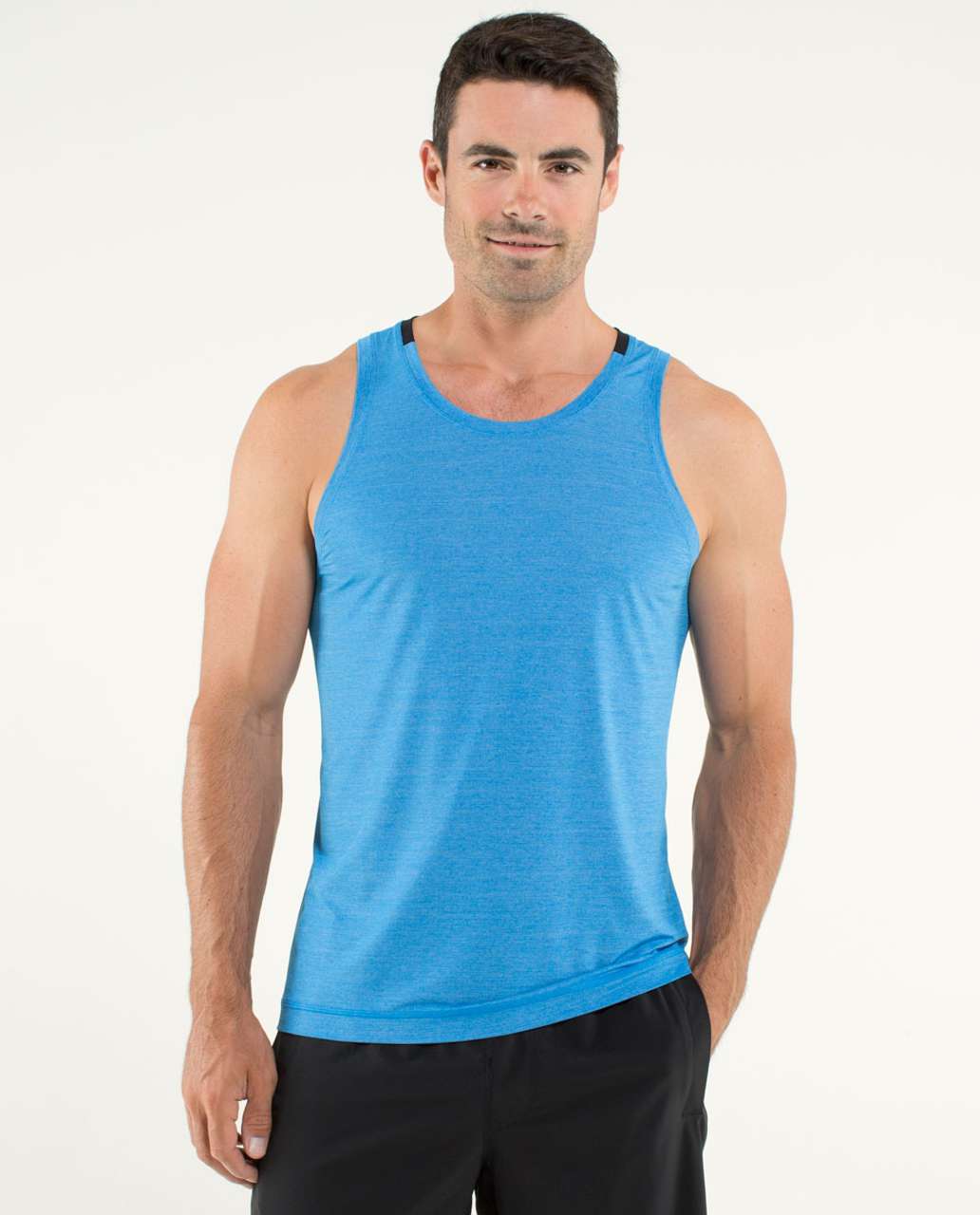 Lululemon Precision Singlet - Heathered Cornflower - lulu fanatics