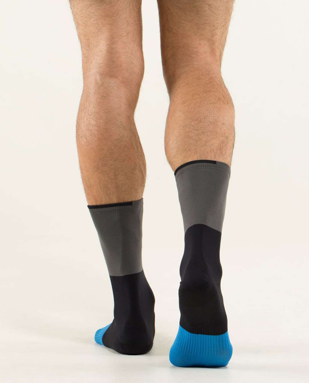 Lululemon Daily Sock - Bold Stripe Soot Light Black Cornflower