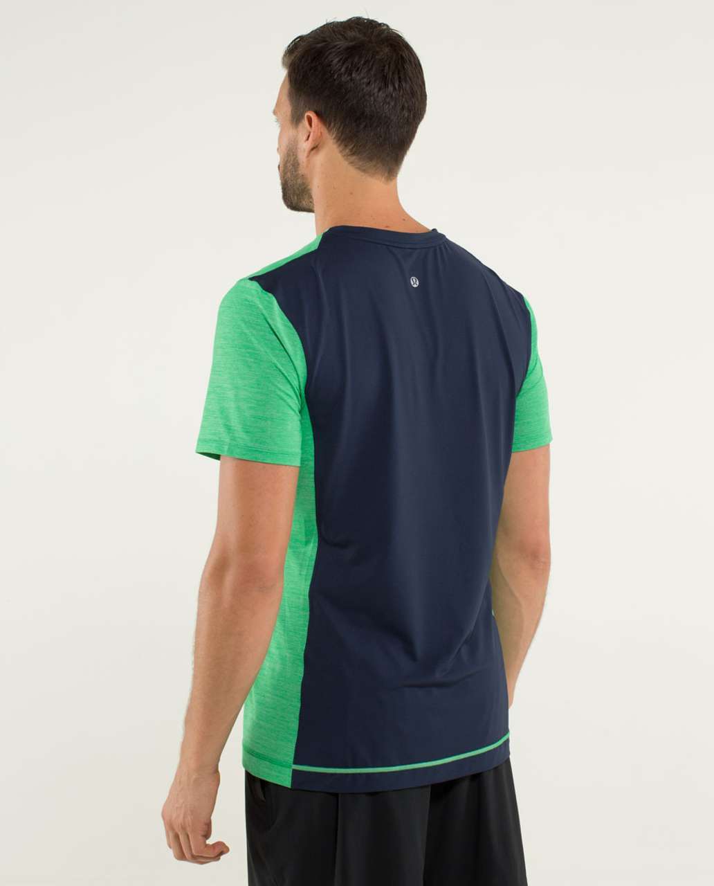 Lululemon Precision Tee - Heathered Green Bean / Inkwell