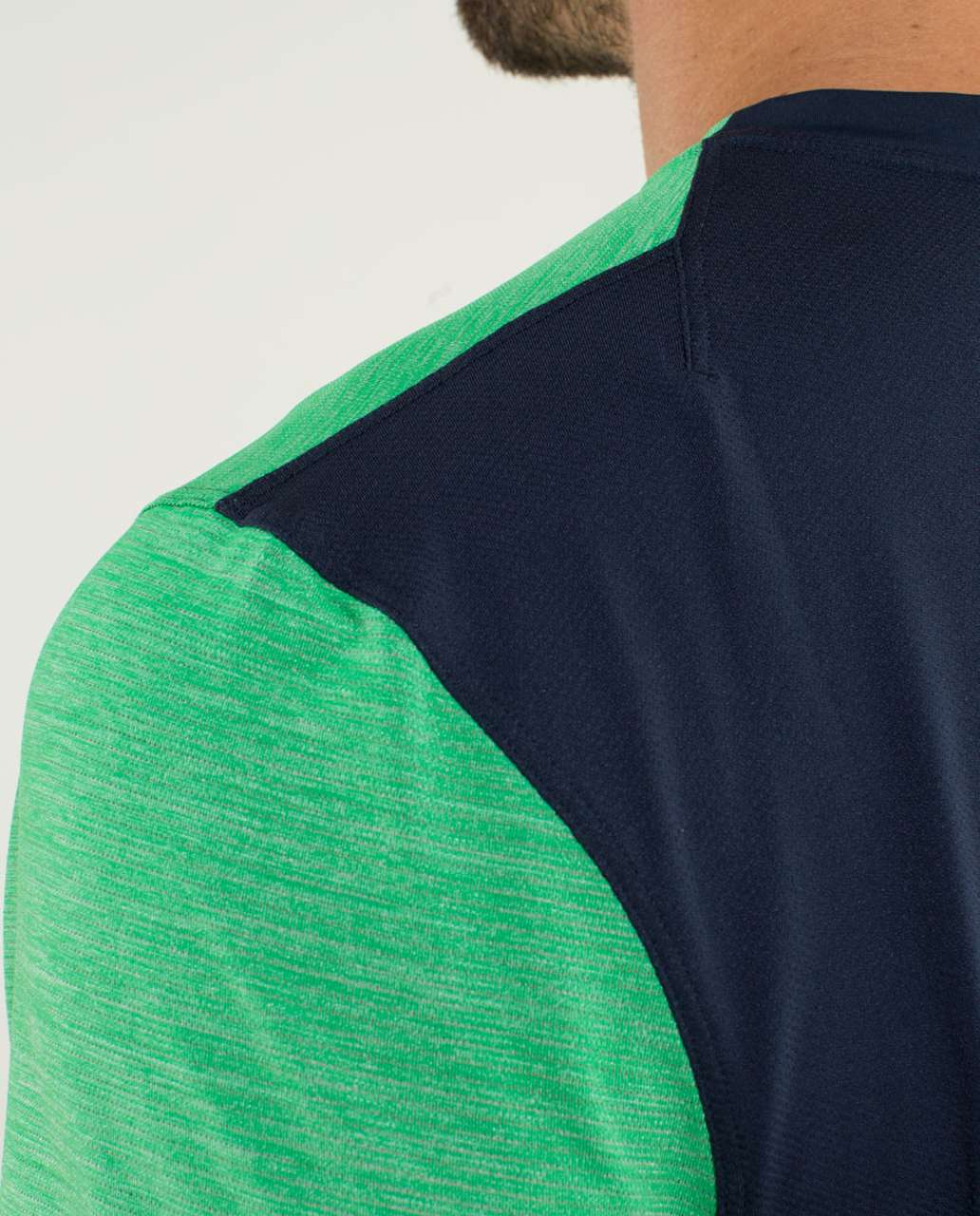 Lululemon Precision Tee - Heathered Green Bean / Inkwell