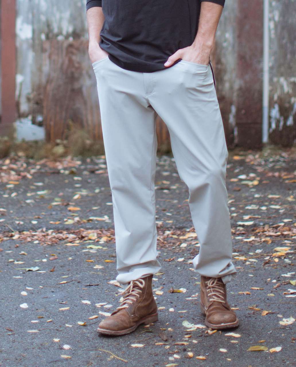 Lululemon Mission Pant II - Mojave Tan / Soot / Deep Zinfandel