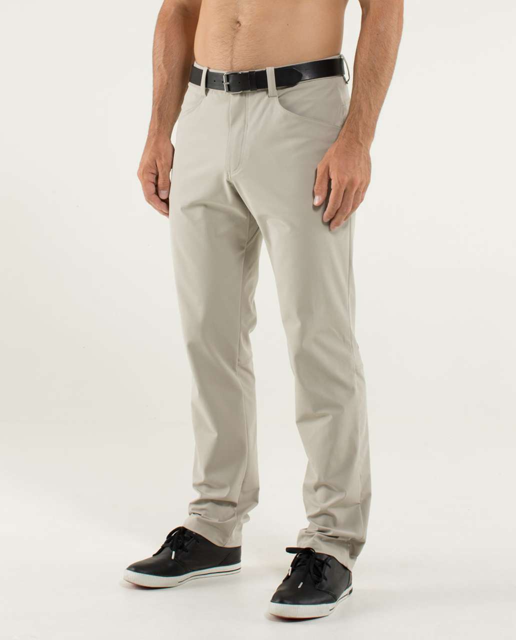 Lululemon Mission Pant II - Mojave Tan / Soot / Deep Zinfandel