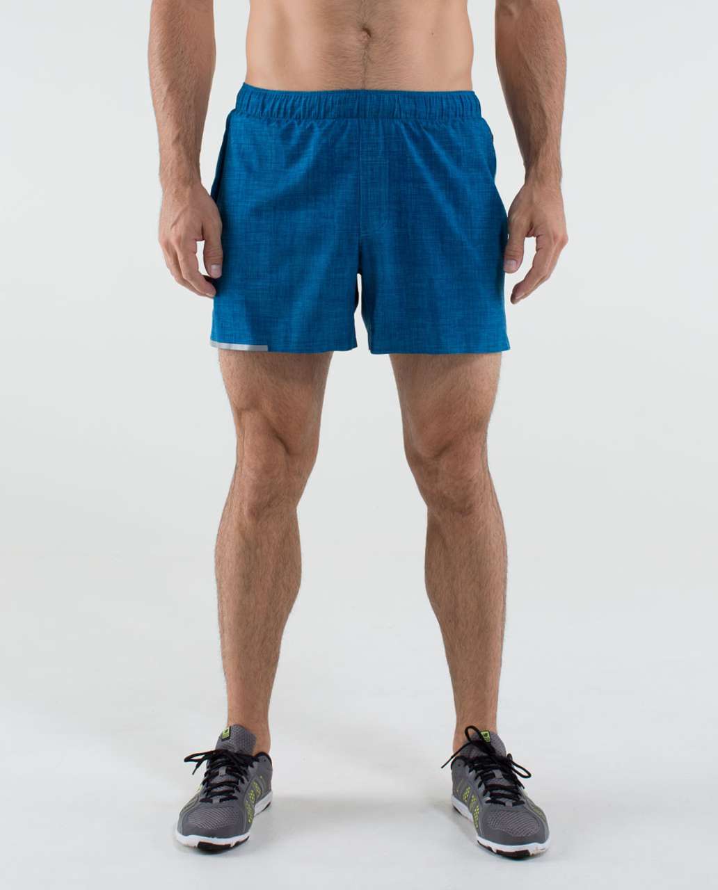 Lululemon Precise Short - Scratch That Texture Bomber Blue / Bomber Blue