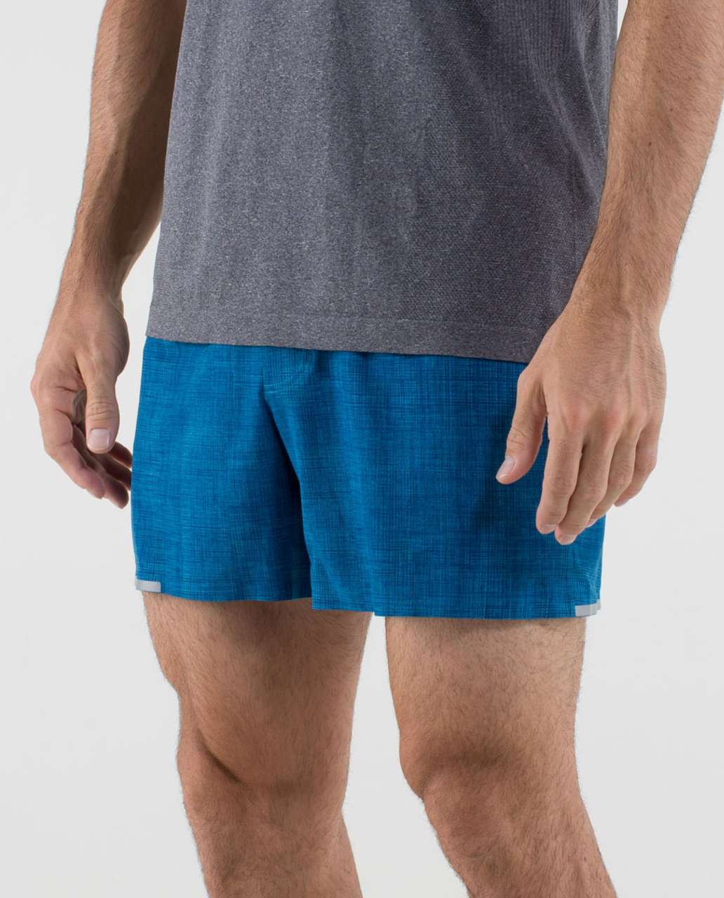 Lululemon Precise Short - Scratch That Texture Bomber Blue / Bomber Blue