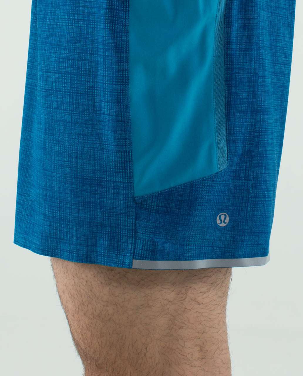 Lululemon Precise Short - Scratch That Texture Bomber Blue / Bomber Blue