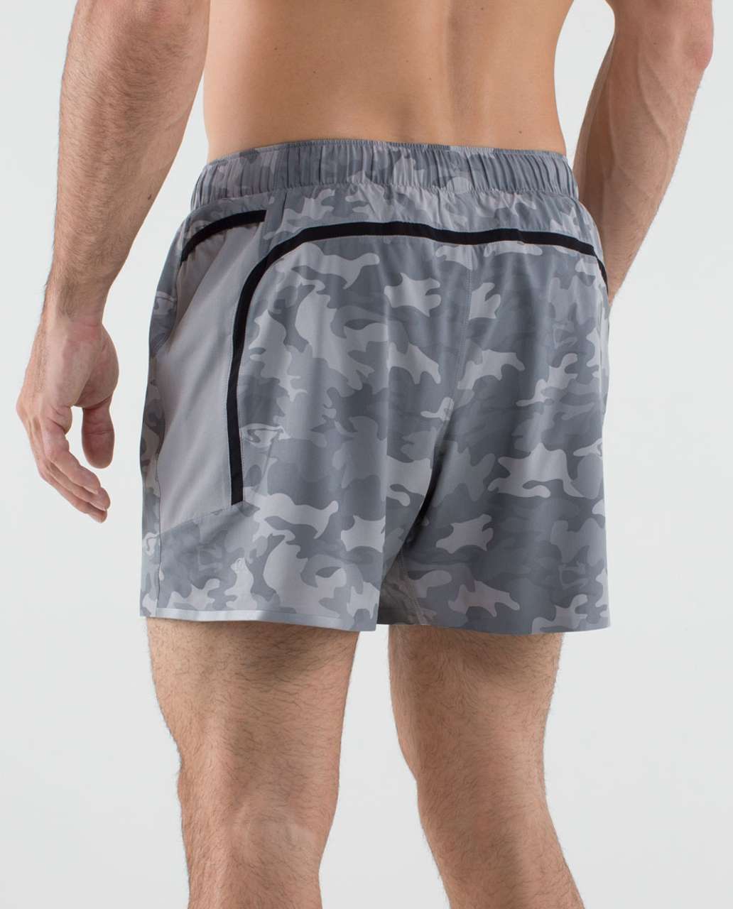 Lululemon Precise Short - Savasana Camo 20cm Ambient Grey / Ambient Grey / Black