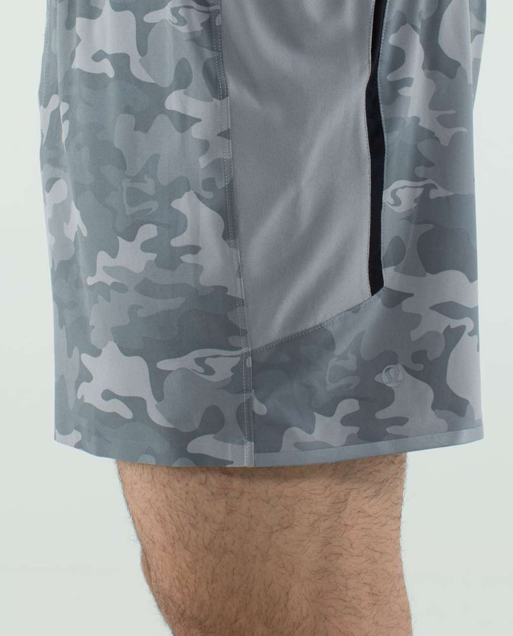 Lululemon Precise Short - Savasana Camo 20cm Ambient Grey / Ambient Grey / Black