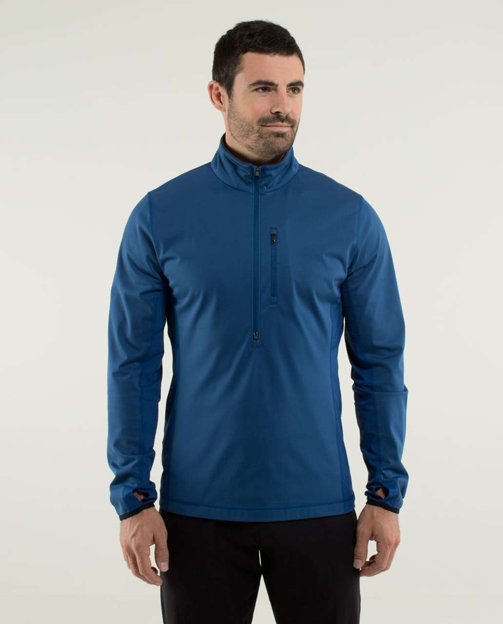 Lululemon Barricade 1/2 Zip - Rugged Blue