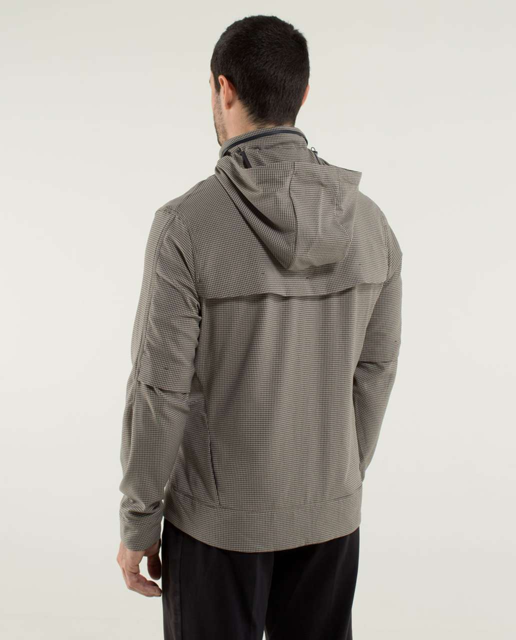 Lululemon Relay Jacket - Houndstooth Swift Mojave Tan / Soot / Inkwell