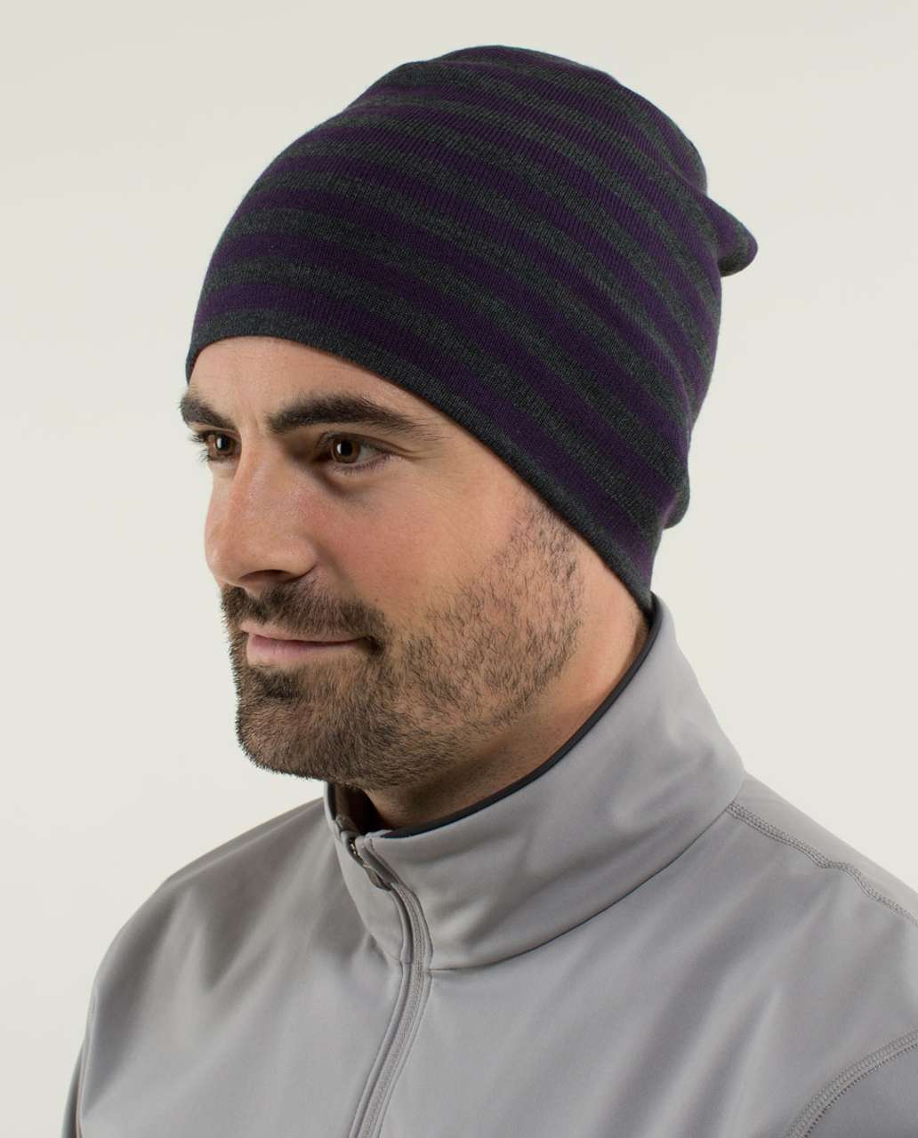 Lululemon Alltown Toque - Deep Zinfandel / Heathered Dark Grey