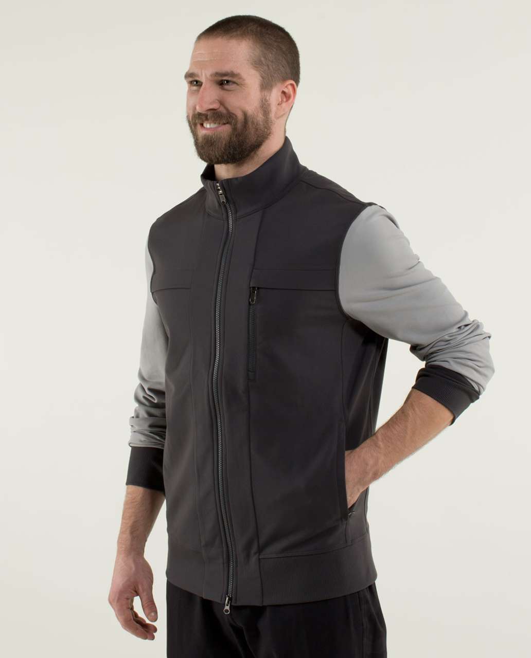 Lululemon Post Gravity Jacket - Soot / Ambient Grey