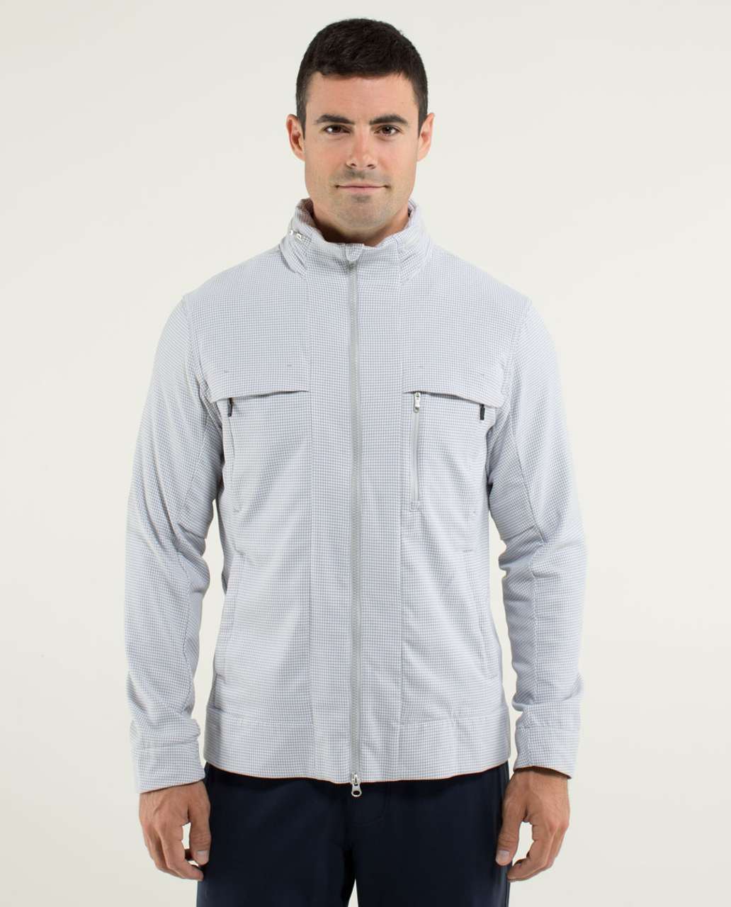 Lululemon Relay Jacket - Houndstooth Swift Silverslate / Soot