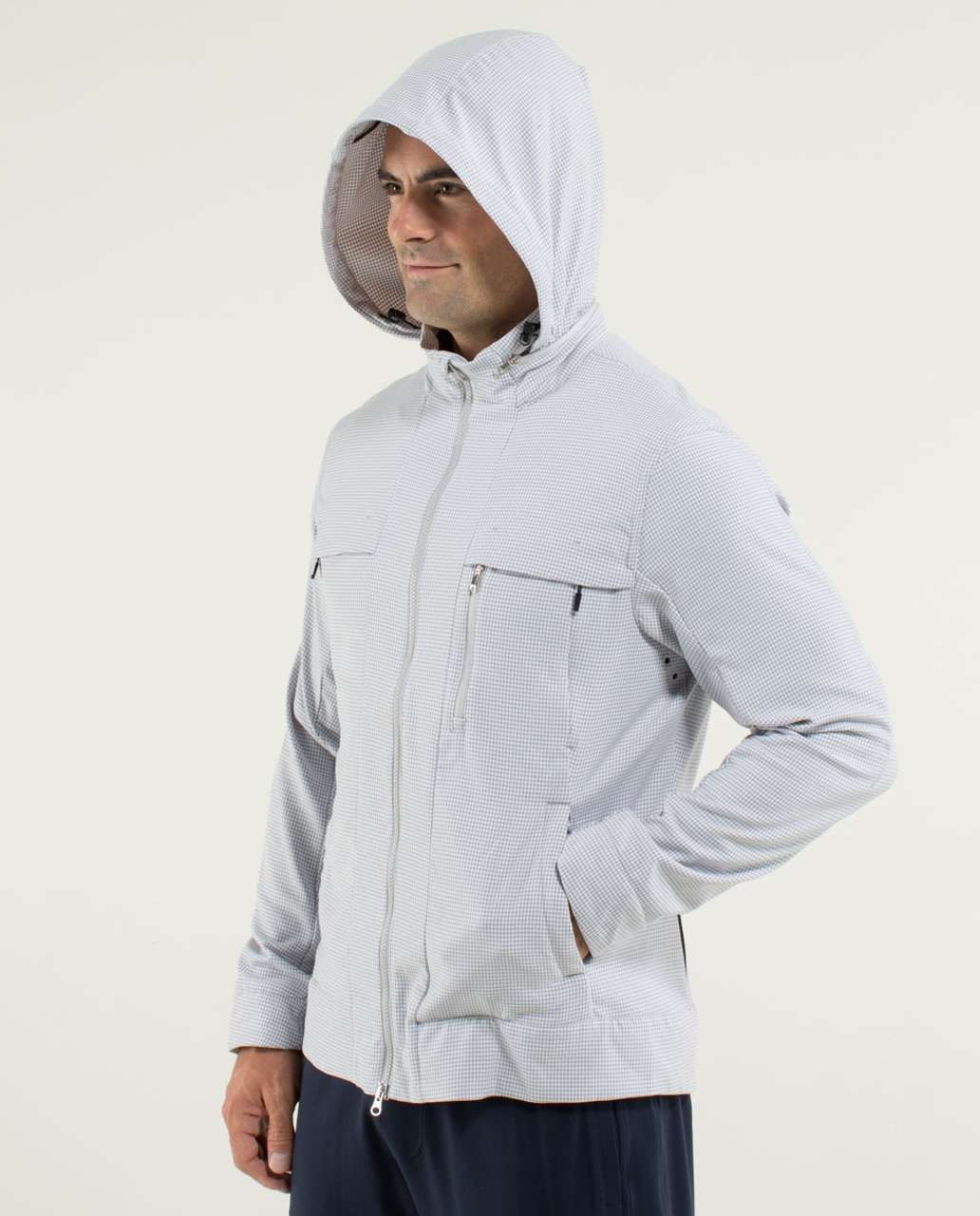 Lululemon Relay Jacket - Houndstooth Swift Silverslate / Soot