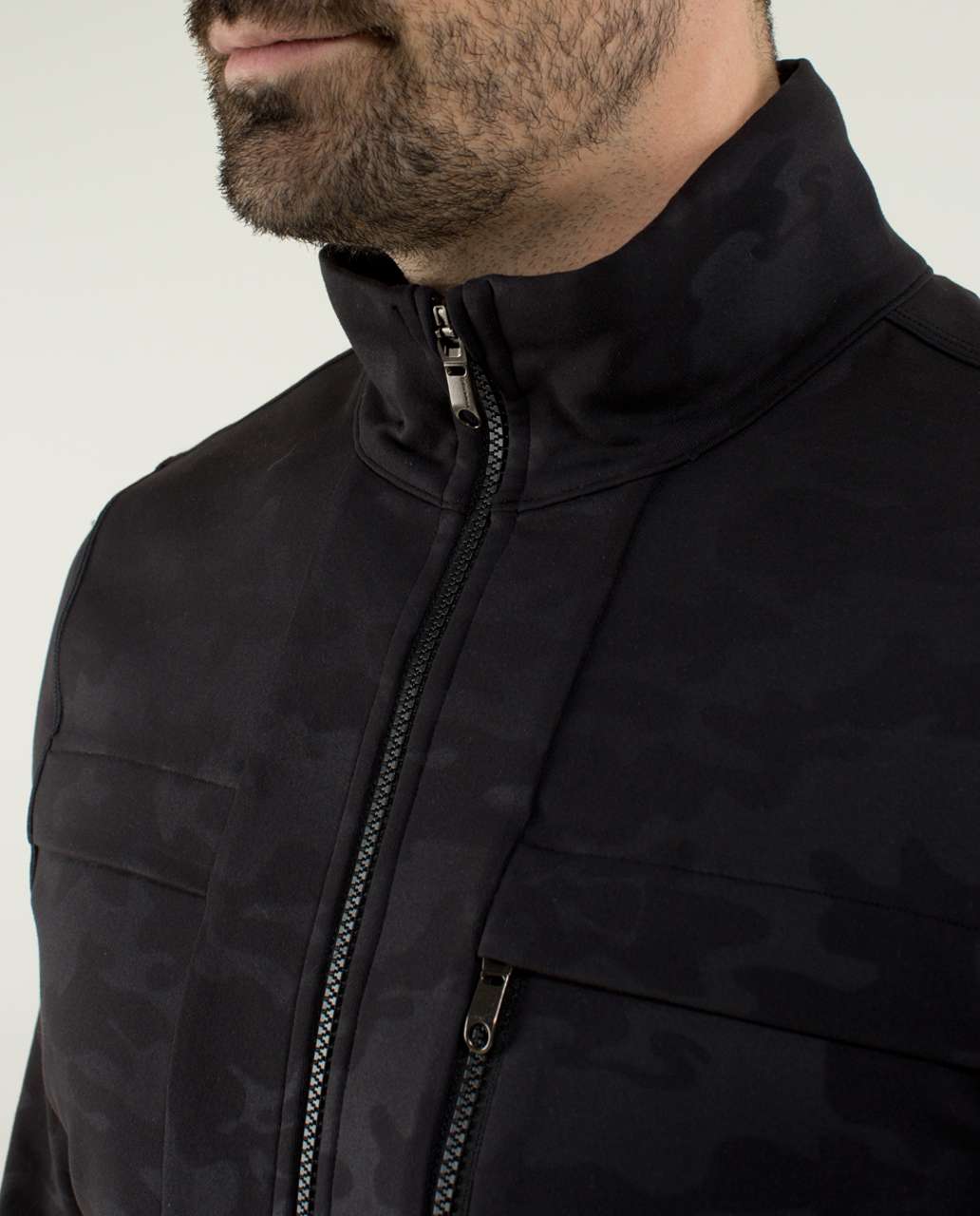 Lululemon Post Gravity Jacket - Savasana Camo 20cm Embossed Black