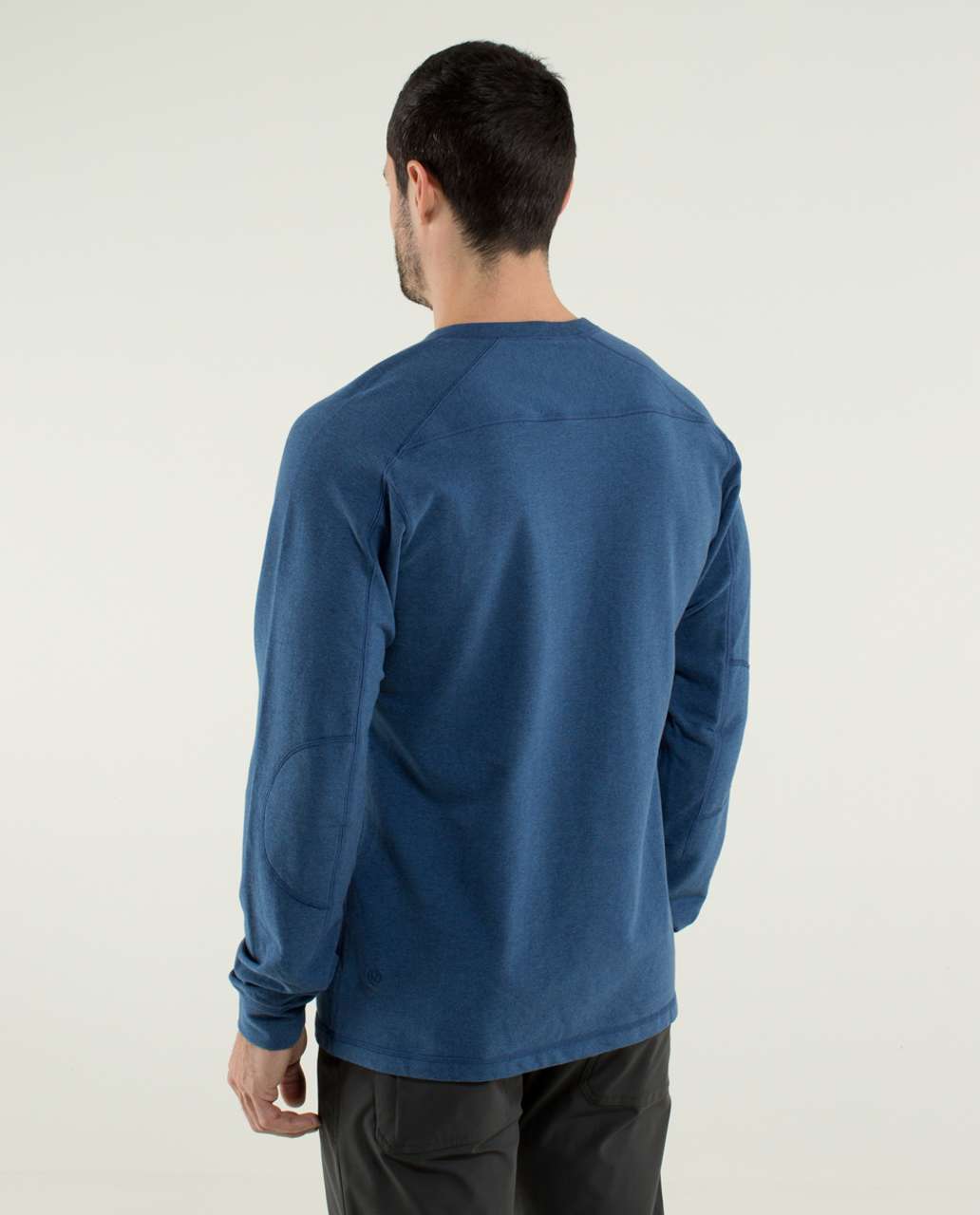 Lululemon All Town Henley - Heathered Rugged Blue / Inkwell