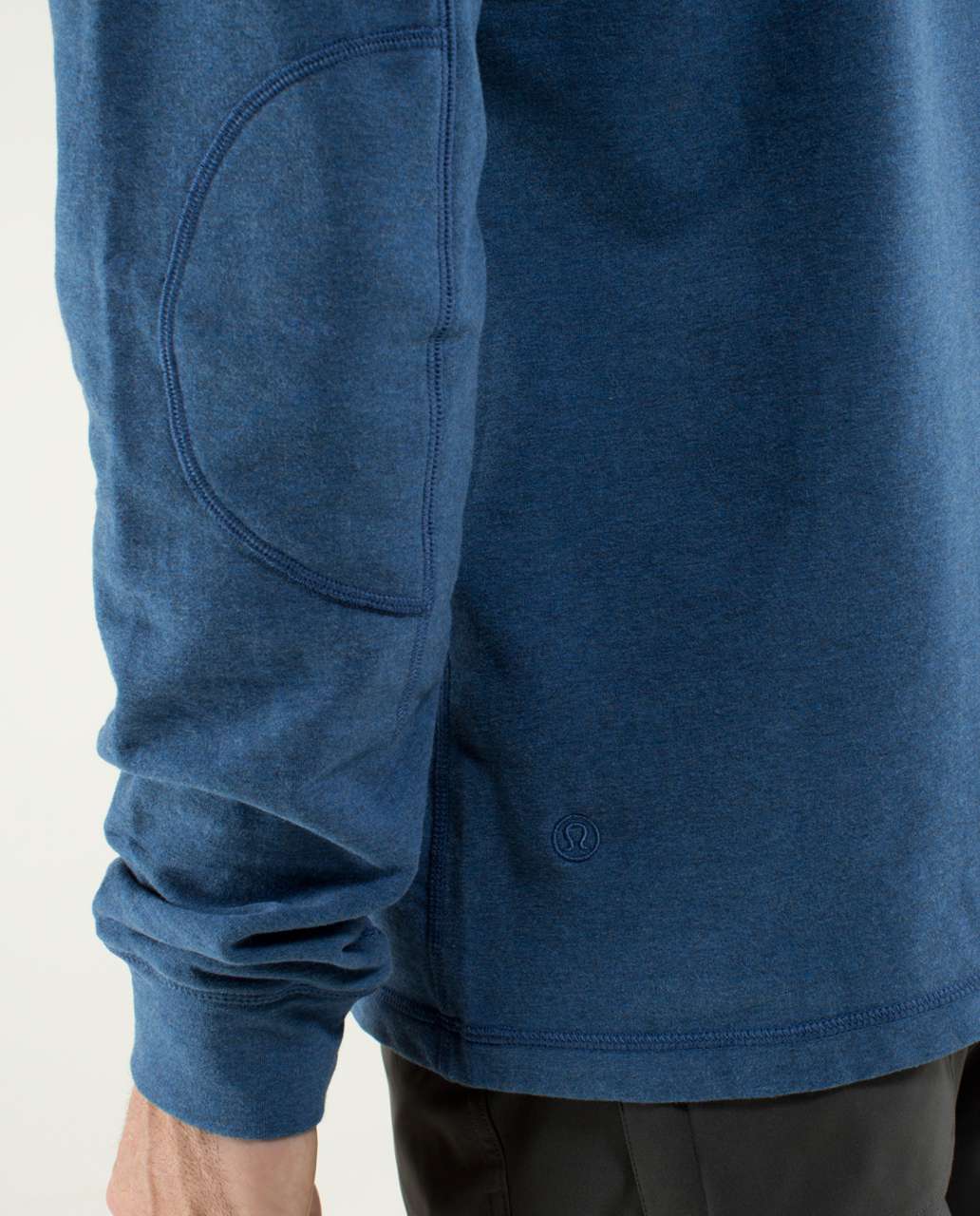 Lululemon All Town Henley - Heathered Rugged Blue / Inkwell