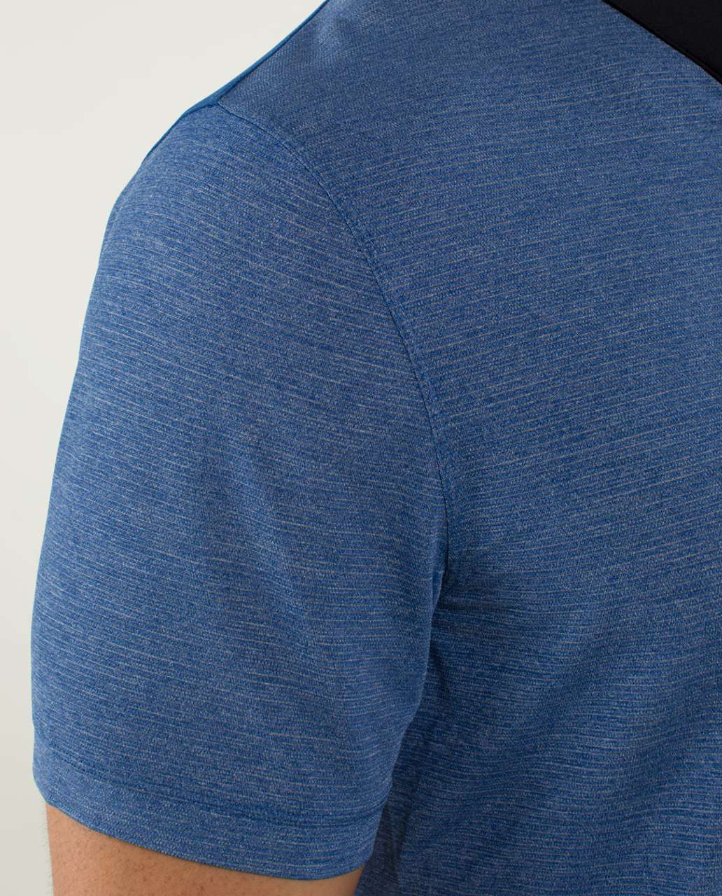 Lululemon Precision Polo - Heathered Rugged Blue / Rugged Blue / Black