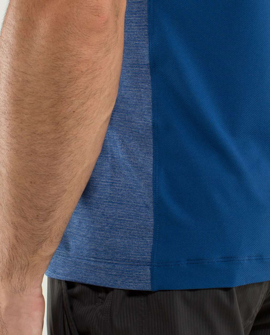 Lululemon Precision Polo - Heathered Rugged Blue / Rugged Blue / Black