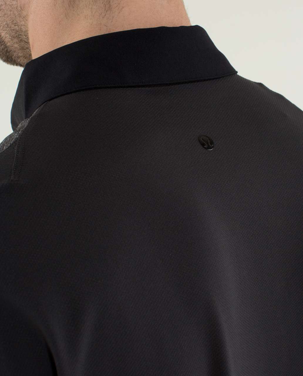 Lululemon Precision Polo - Heathered Black / Soot / Black