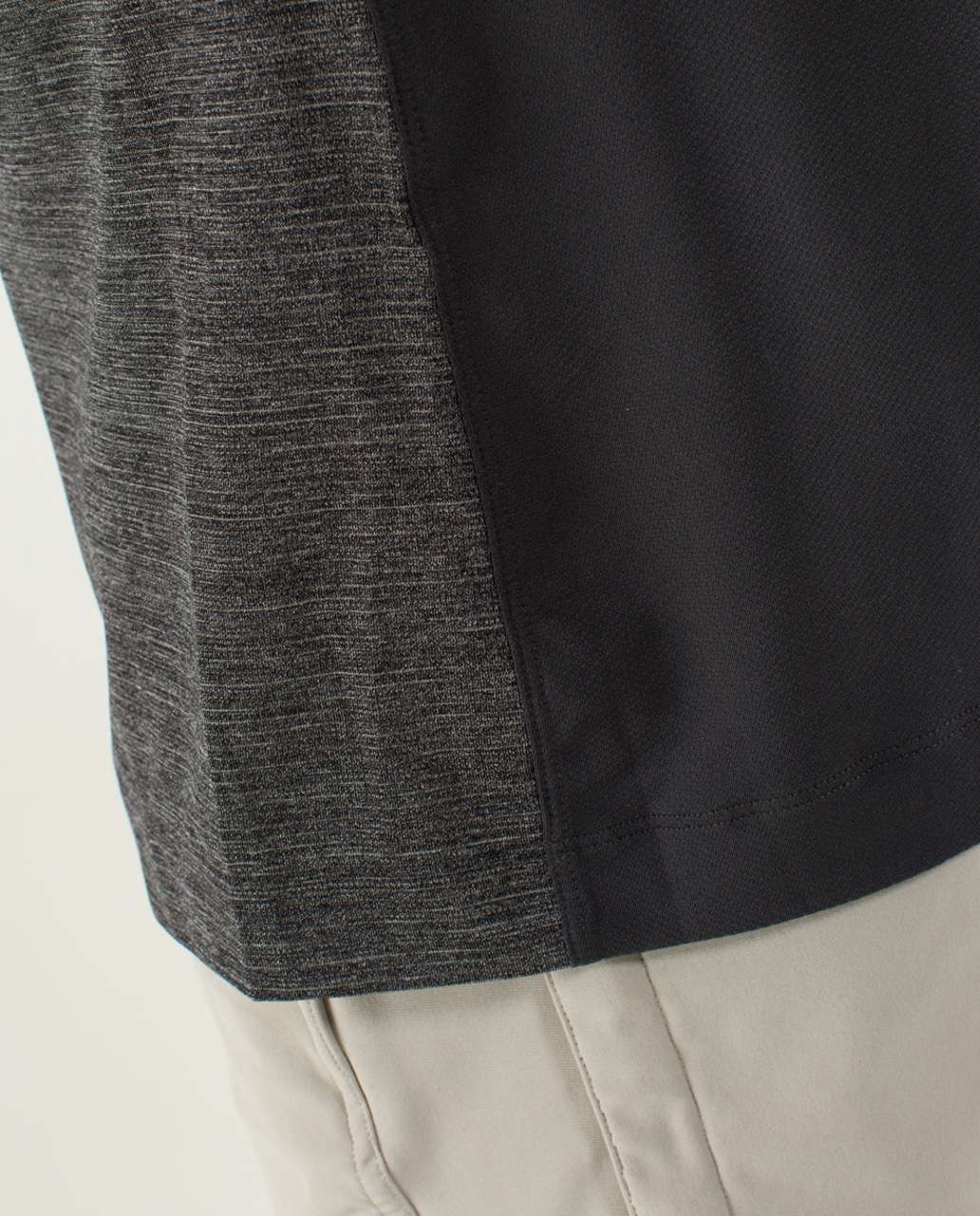 Lululemon Precision Polo - Heathered Black / Soot / Black