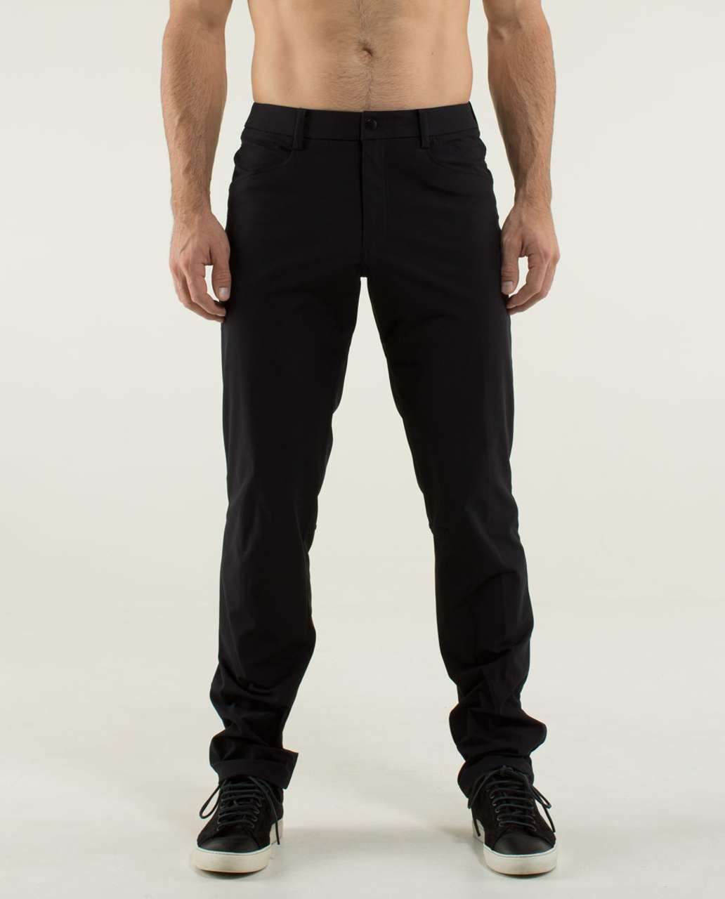 Lululemon Mission Pant (Tall) - Black / Ambient Grey - lulu fanatics