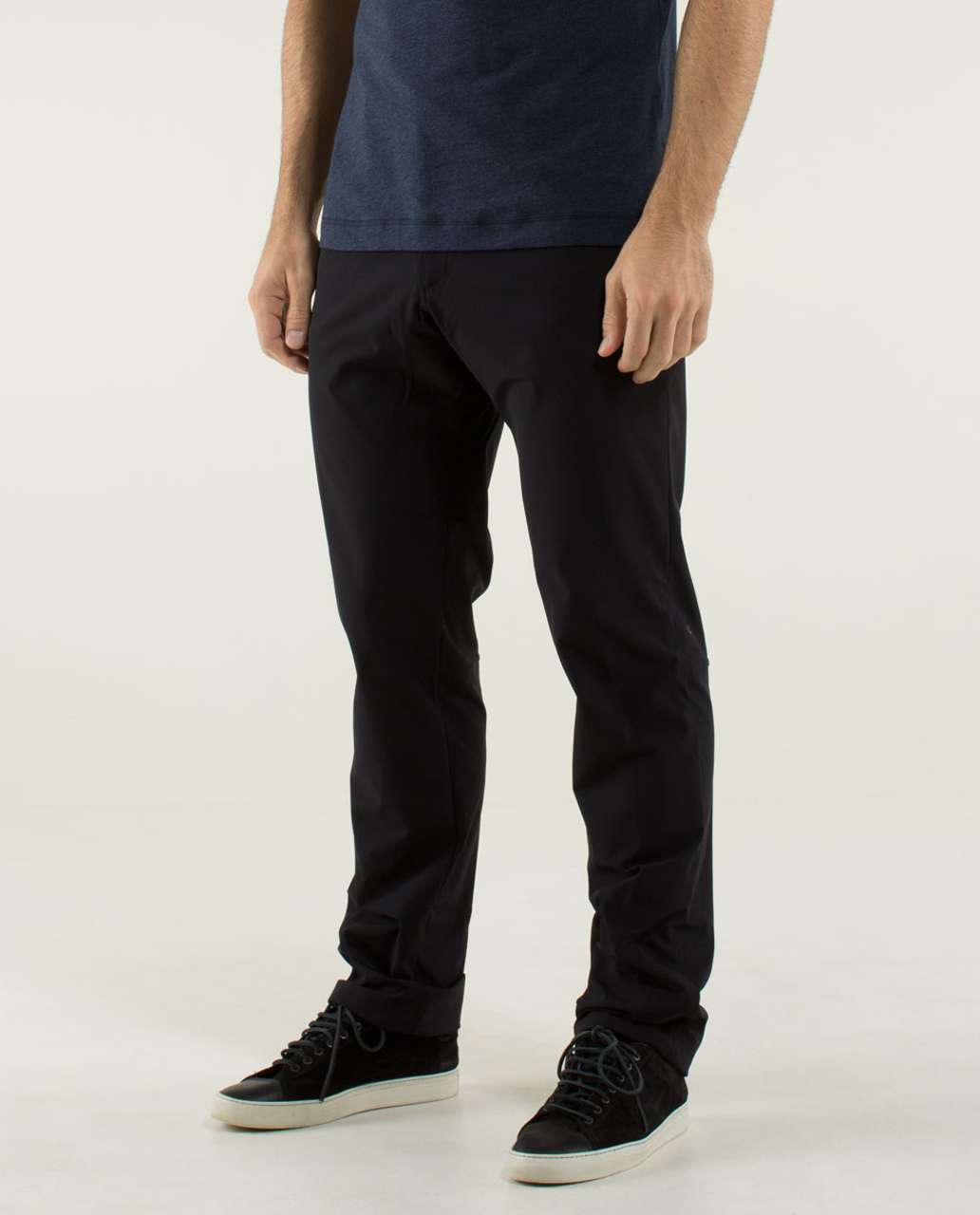 Lululemon Mission Pant (Tall) - Black / Ambient Grey