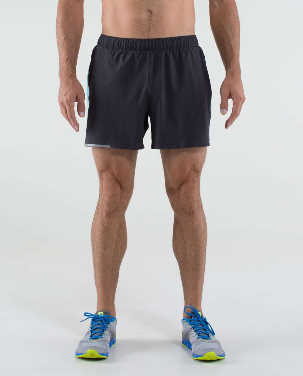 Lululemon Precise Short - Soot / Angel Blue / Black