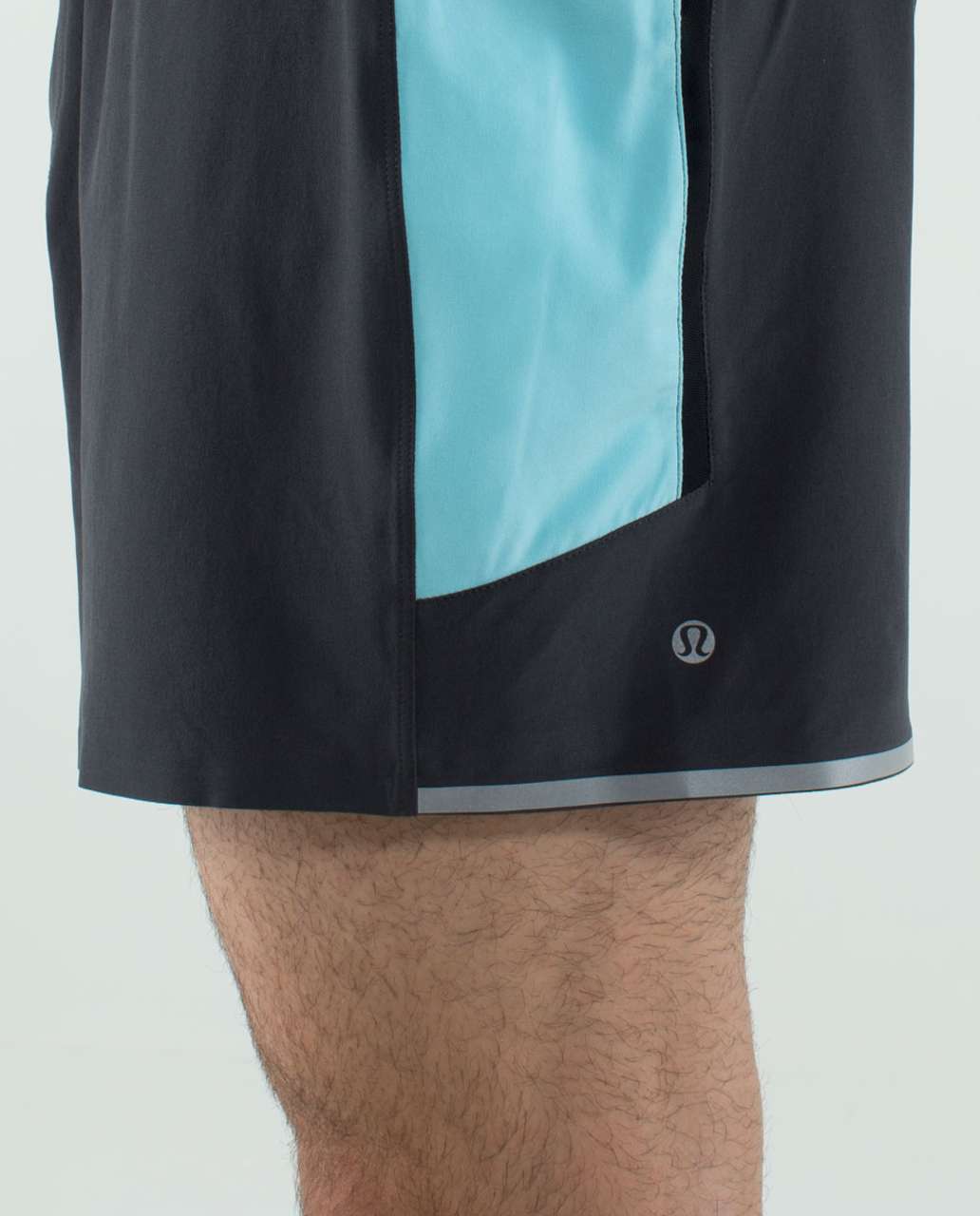 Lululemon Precise Short - Soot / Angel Blue / Black