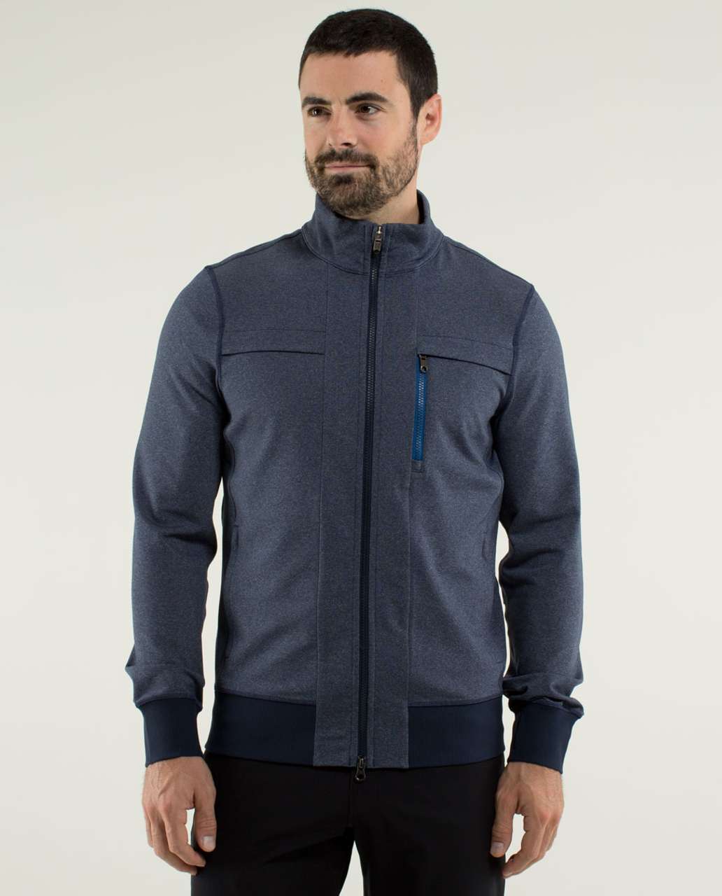 Lululemon Post Gravity Jacket - Heathered Inkwell - lulu fanatics