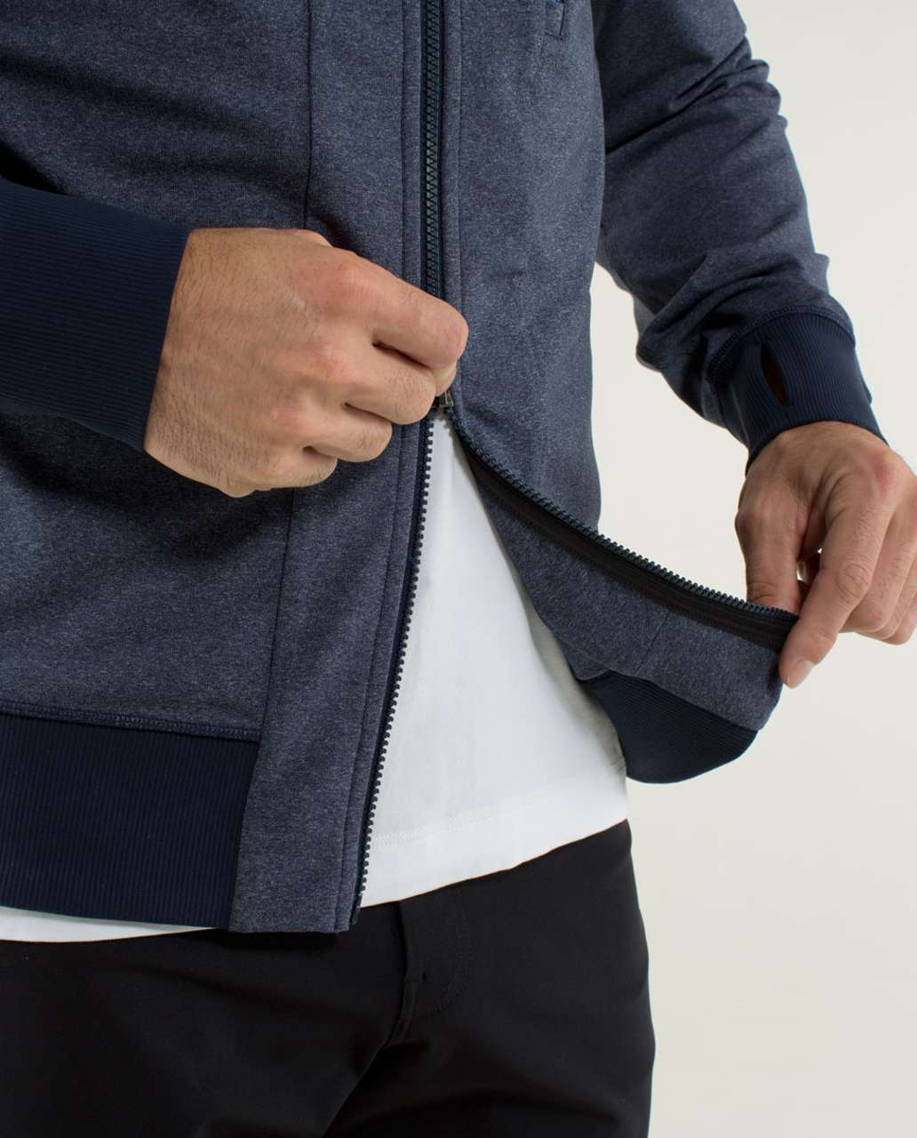 Lululemon Post Gravity Jacket - Heathered Inkwell - lulu fanatics