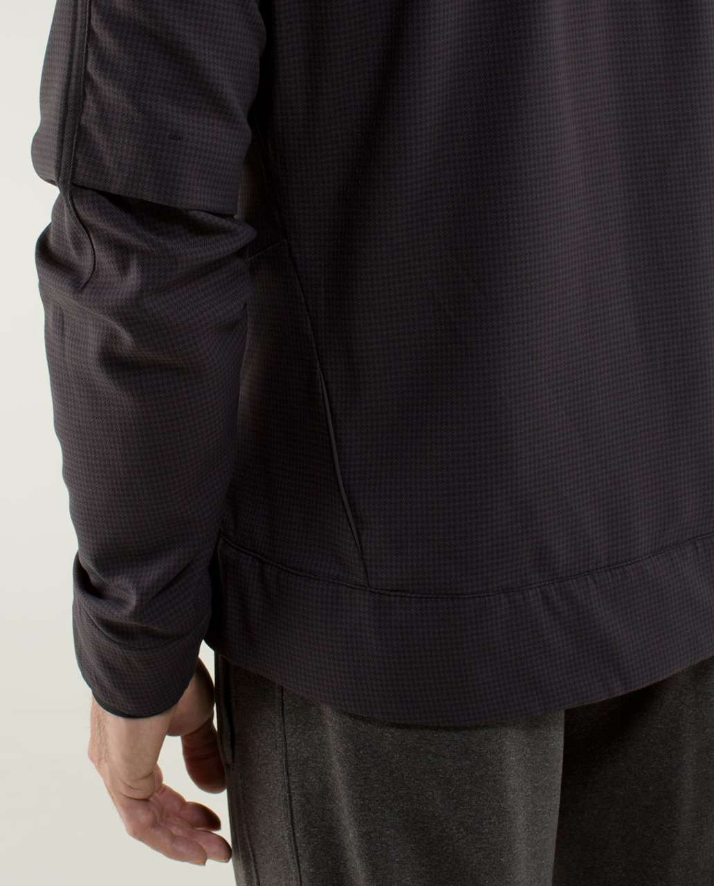 Lululemon Relay Jacket - Houndstooth Swift Black / Soot / Black