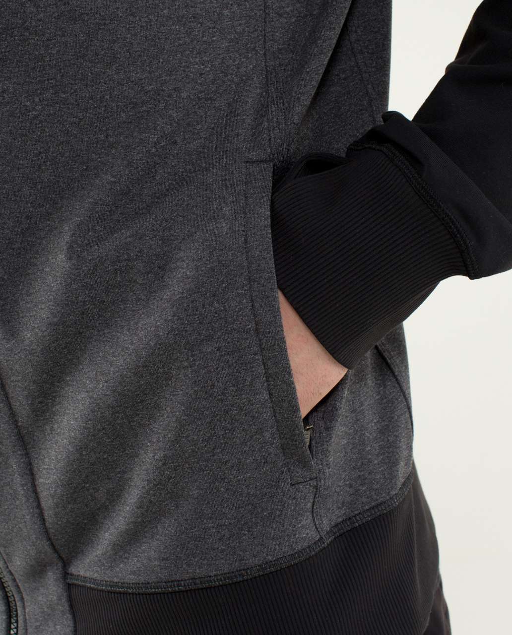 Lululemon Post Gravity Jacket - Heathered Black / Black