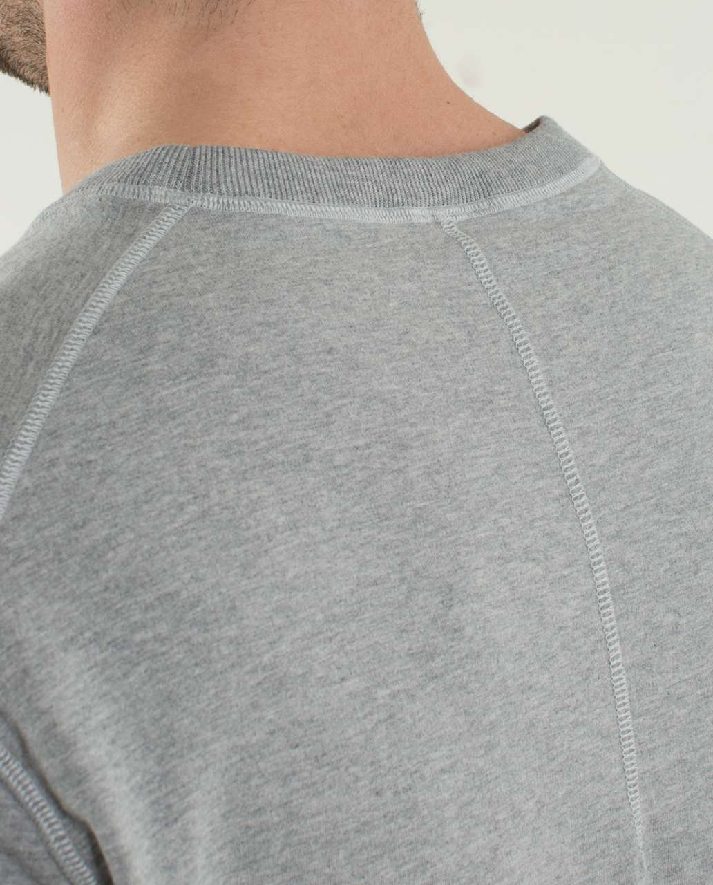 Lululemon All Town Crew Long Sleeve - Heathered Medium Grey / Ambient Grey