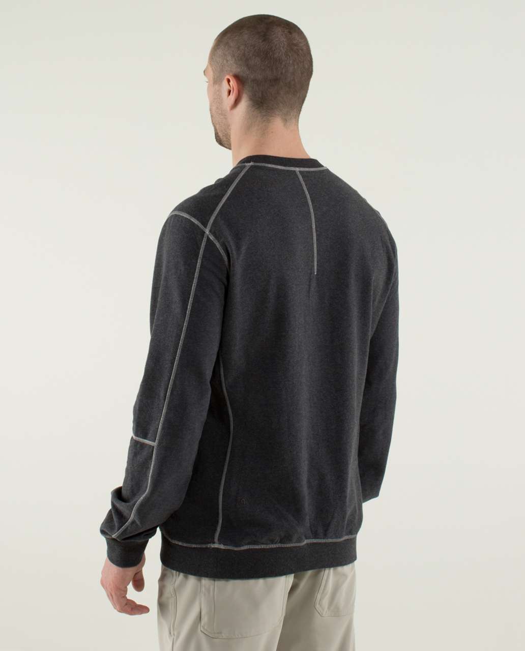 Lululemon All Town Crew Long Sleeve - Heathered Black