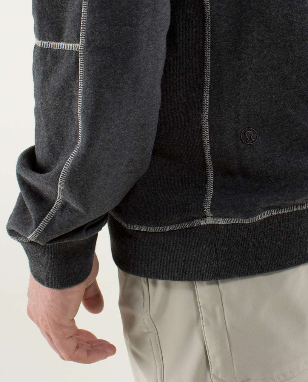 Lululemon All Town Crew Long Sleeve - Heathered Black