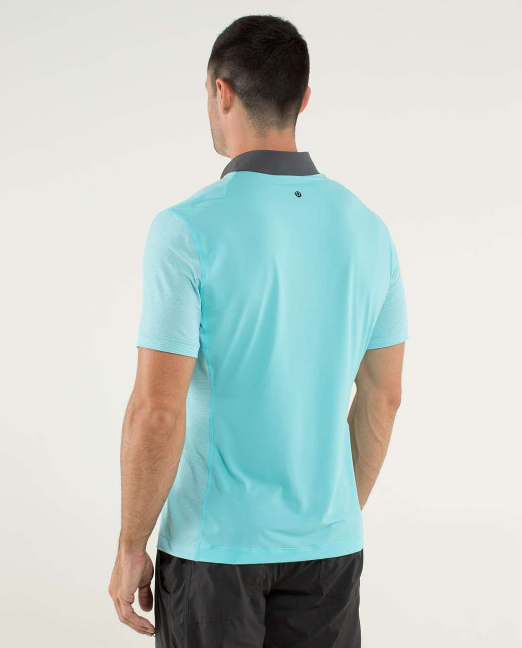 Lululemon Precision Polo - Heathered Angel Blue / Angel Blue / Soot Light