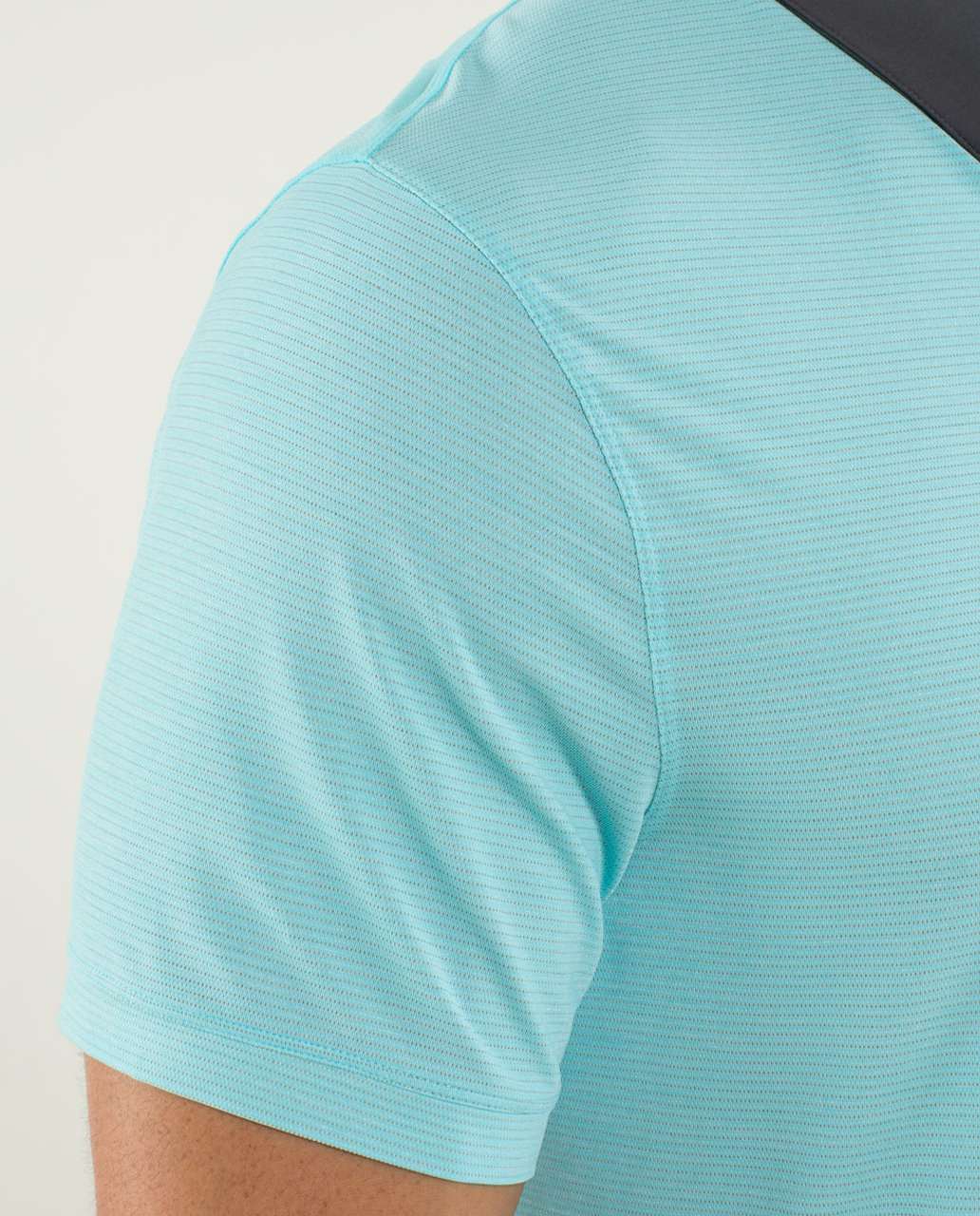 Lululemon Precision Polo - Heathered Angel Blue / Angel Blue / Soot Light